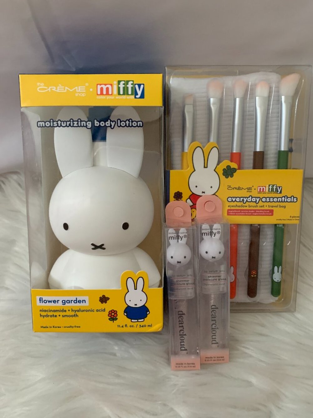 MIFFY Body Lotion, Lip Gloss, Make Up Brush Set (9 PIECES)